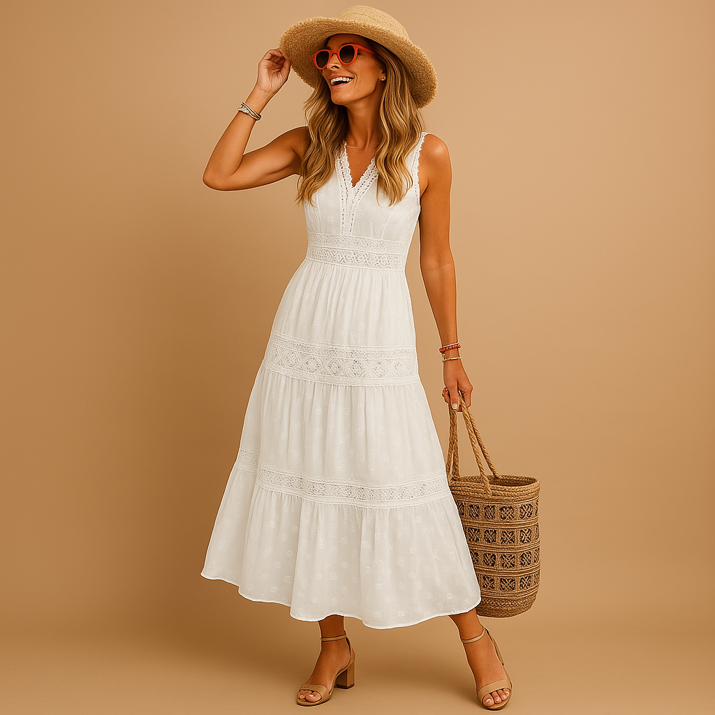 Letnia sukienka boho w stylu Ibiza dla kobiet