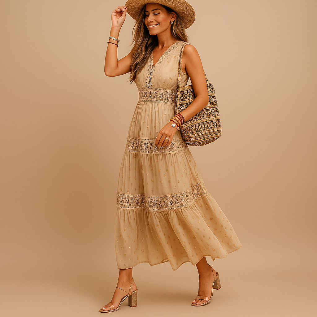Letnia sukienka boho w stylu Ibiza dla kobiet