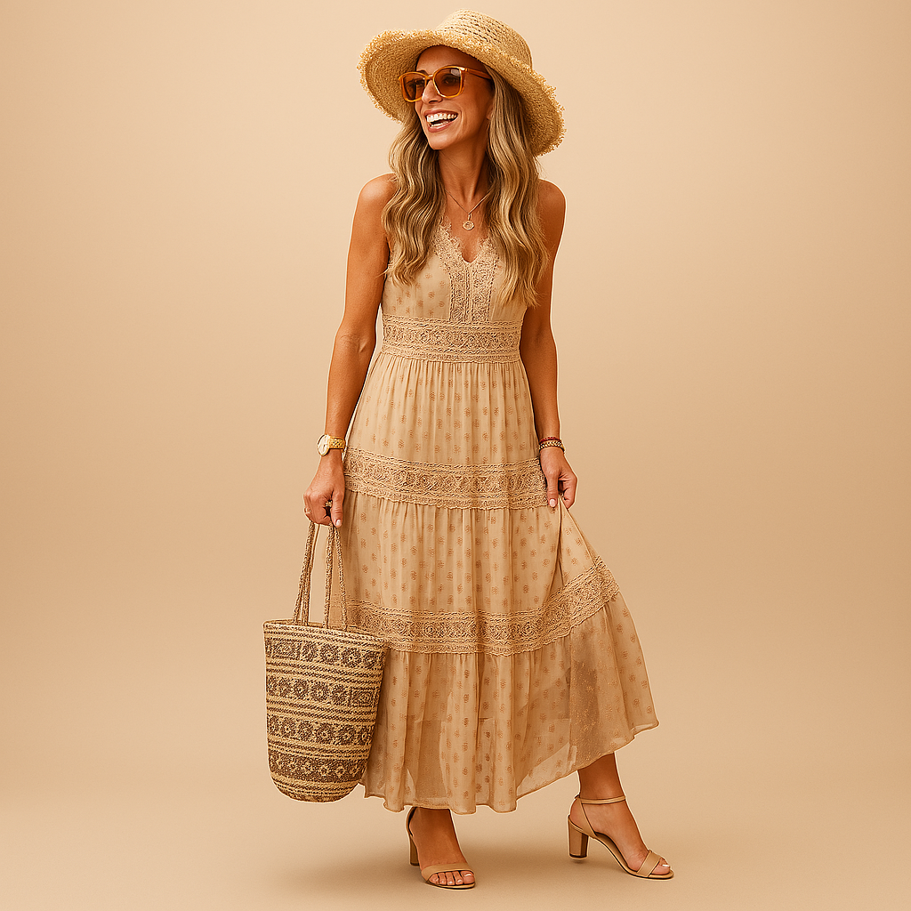 Letnia sukienka boho w stylu Ibiza dla kobiet