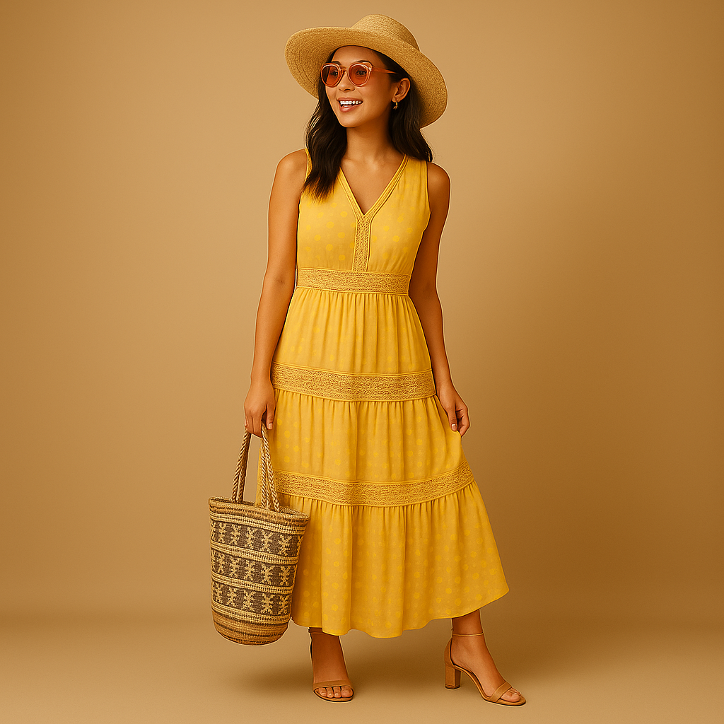 Letnia sukienka boho w stylu Ibiza dla kobiet