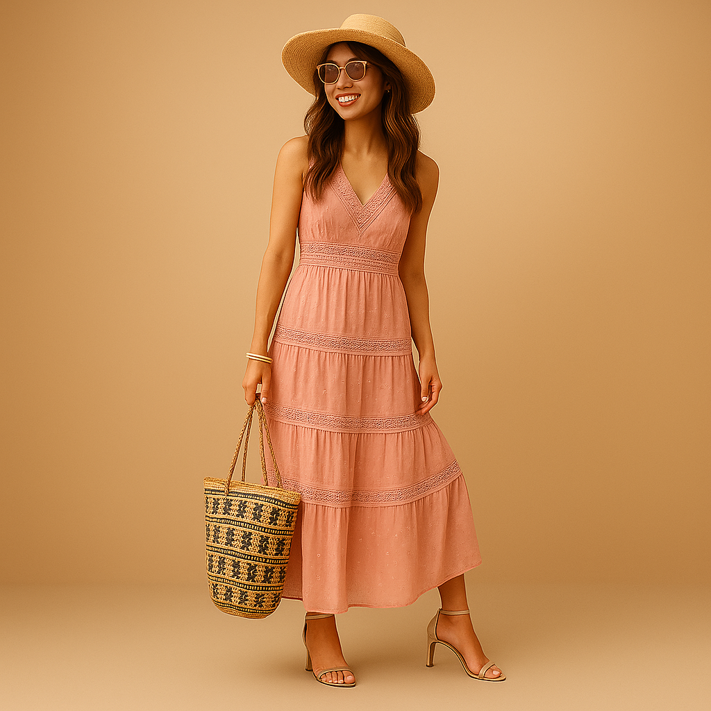 Letnia sukienka boho w stylu Ibiza dla kobiet