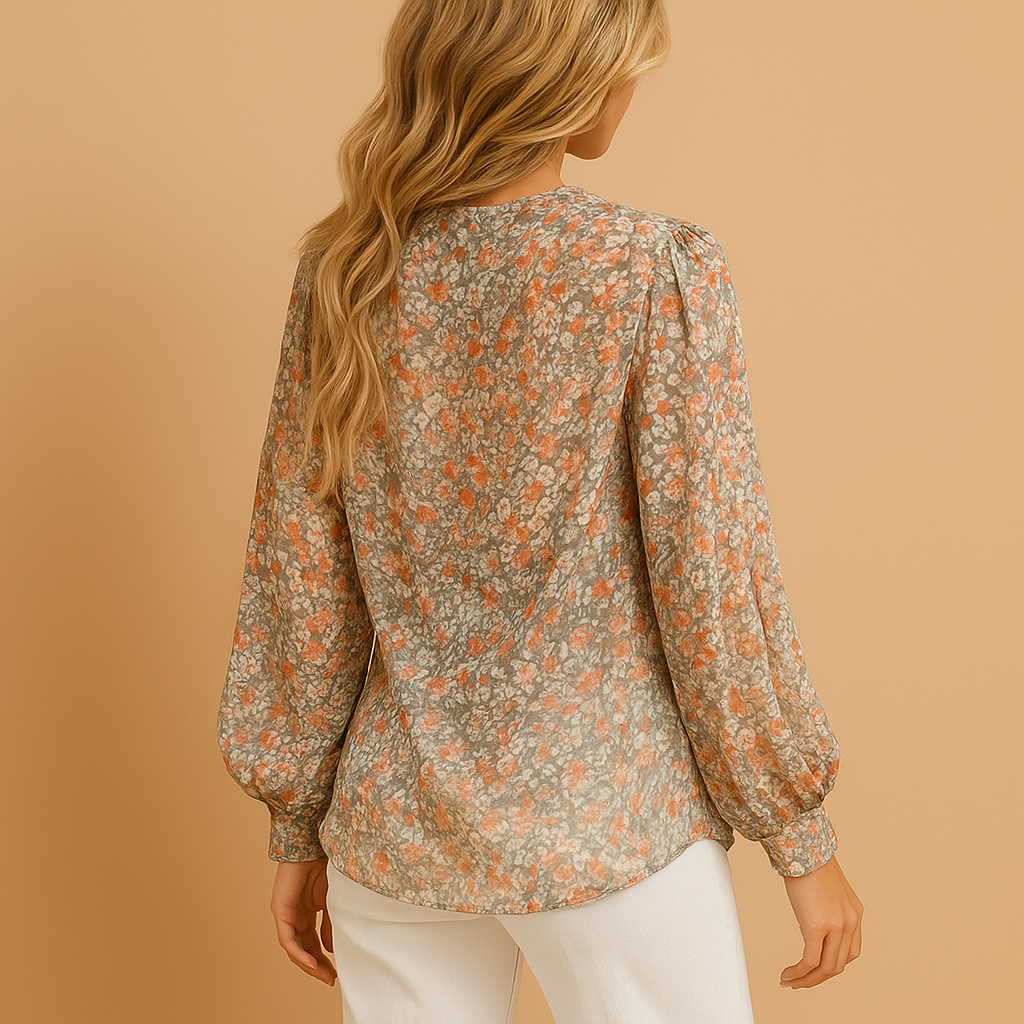 Letnia bluzka damska w kwiatowy print