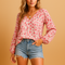 Letnia bluzka damska w kwiatowy print
