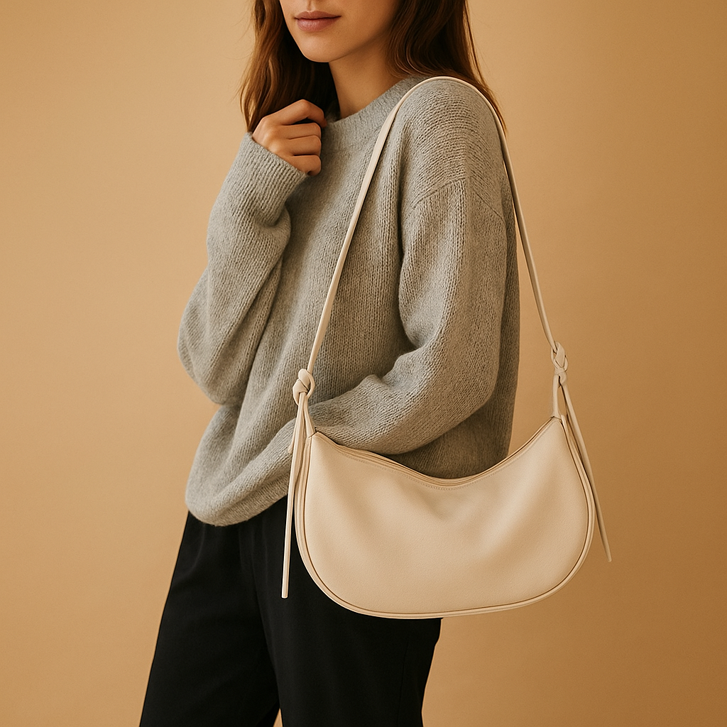 Minimalistyczna damska torebka crossbody z miękkiej skóry PU