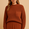Minimalistyczny sweter z dzianiny dla kobiet | Bente