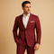 Męski garnitur slim fit z marynarką i spodniami