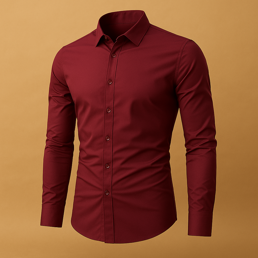 Koszula męska slim fit z kołnierzykiem typu turndown