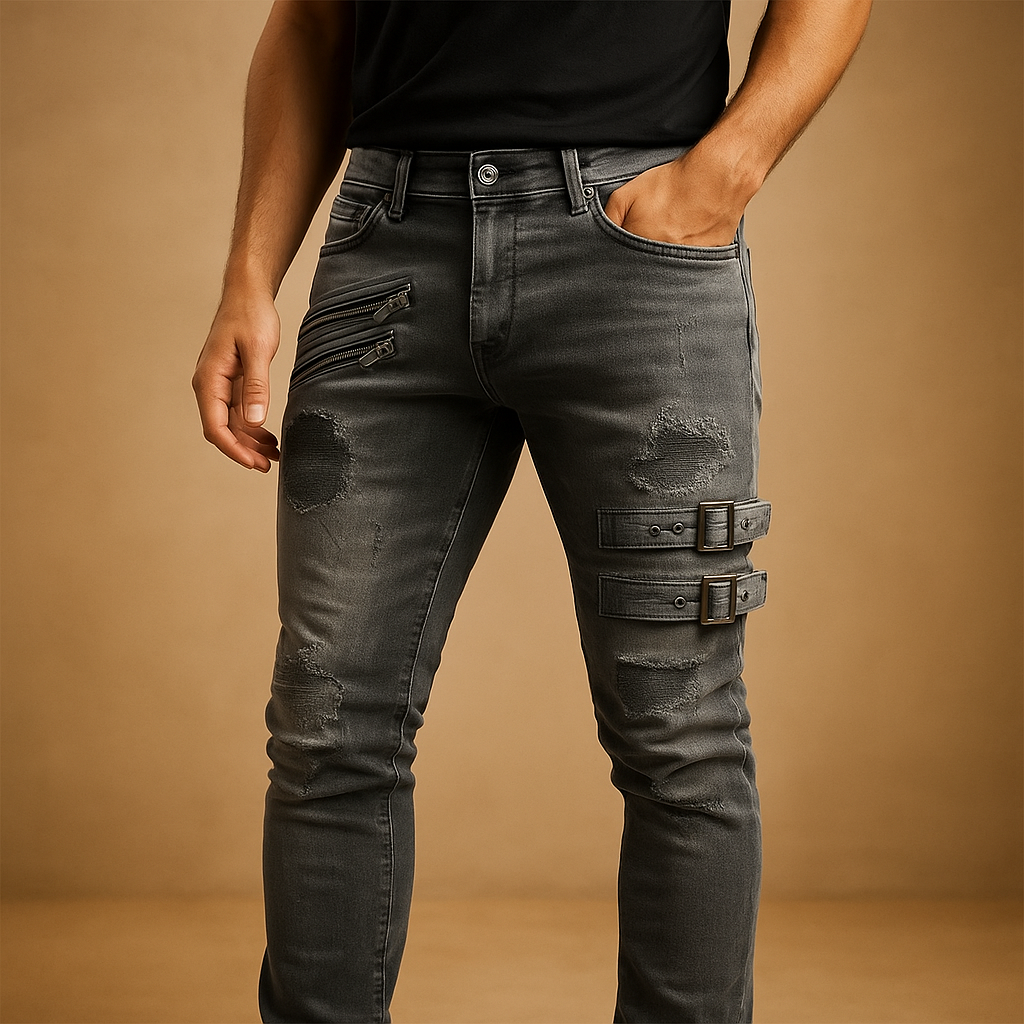Męskie jeansy stretch slim fit