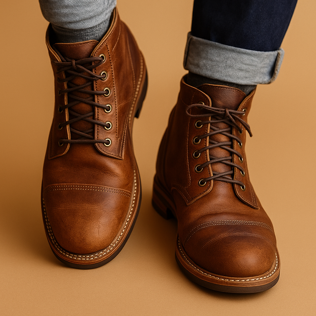 Stylowe, ciepłe buty z wysoką cholewką dla mężczyzn