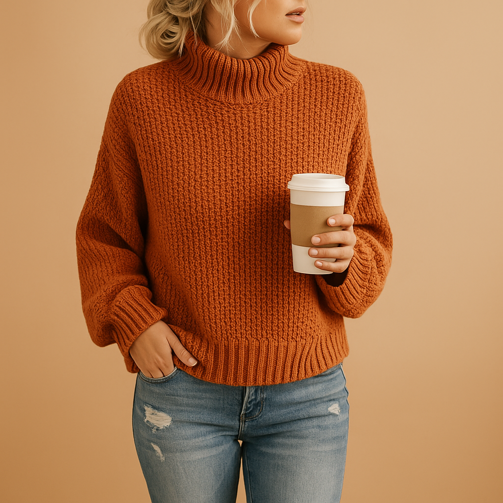Ponadczasowy sweter damski z dzianiny