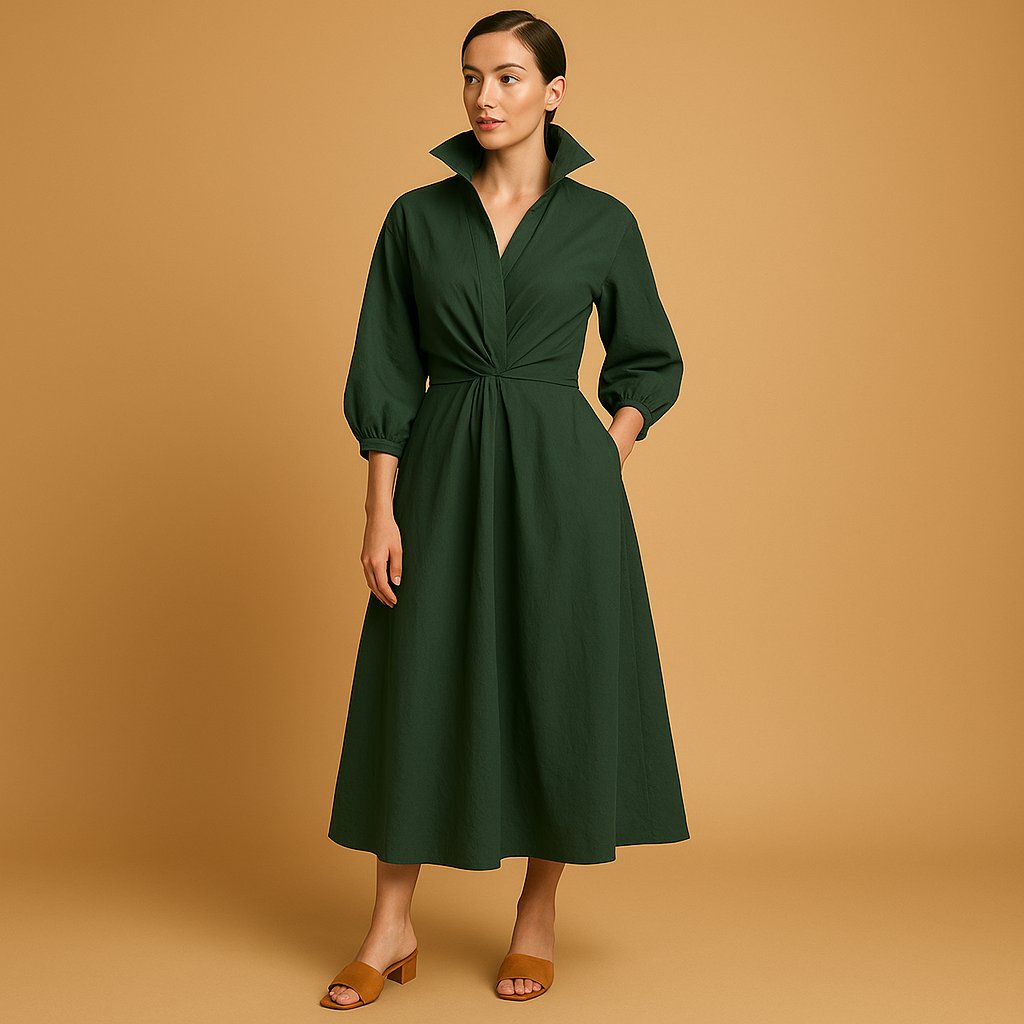 Inspirowana stylem vintage sukienka o linii A dla kobiet