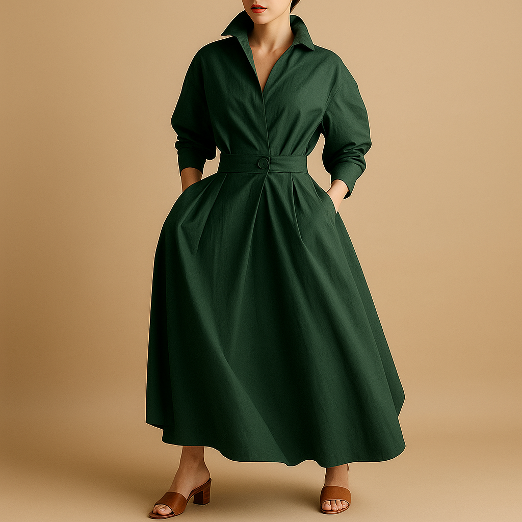Inspirowana stylem vintage sukienka o linii A dla kobiet