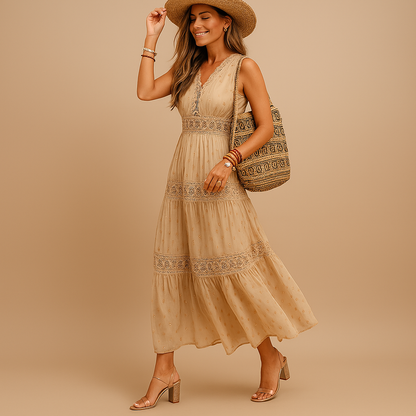 Letnia sukienka boho w stylu Ibiza dla kobiet