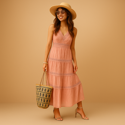 Letnia sukienka boho w stylu Ibiza dla kobiet