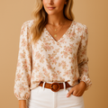 Letnia bluzka damska w kwiatowy print
