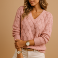 Minimalistyczny sweter z dzianiny dla kobiet