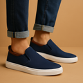 Nowoczesne buty wsuwane z oddychającego materiału tekstylnego dla mężczyzn