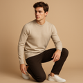 Nowoczesne buty wsuwane z oddychającego materiału tekstylnego dla mężczyzn