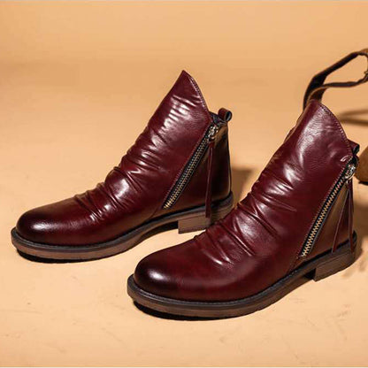Modne buty za kostkę z antypoślizgową podeszwą dla mężczyzn