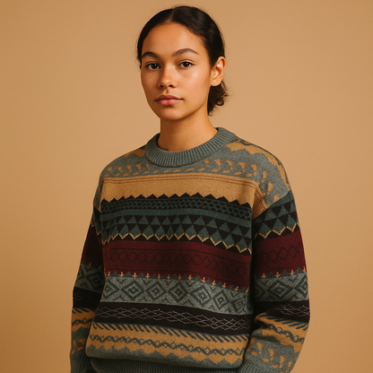 Oversizowy sweter z dzianiny dla kobiet