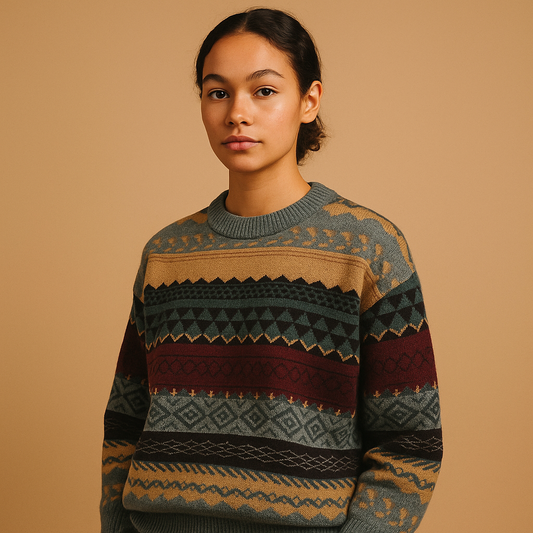 Oversizowy sweter z dzianiny dla kobiet