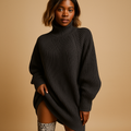 Oversizowy sweter z dzianiny dla kobiet