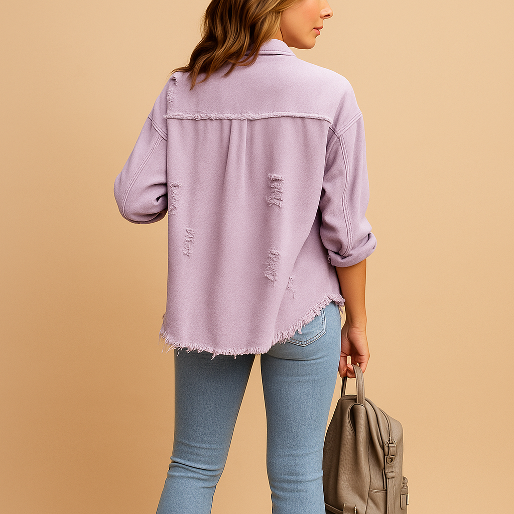 Dżinsowa kurtka oversize w stylu vintage dla kobiet