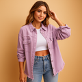 Dżinsowa kurtka oversize w stylu vintage dla kobiet