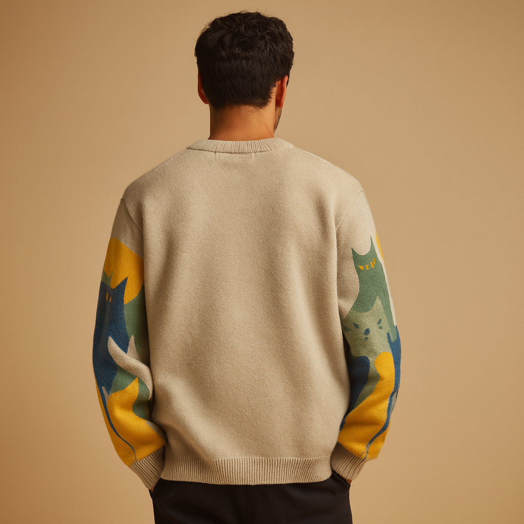 Sweter oversize dla mężczyzn
