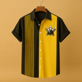 Męska koszulka polo w stylu retro z nadrukiem kręgli