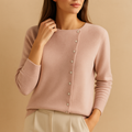 Sweter damski z okrągłym dekoltem