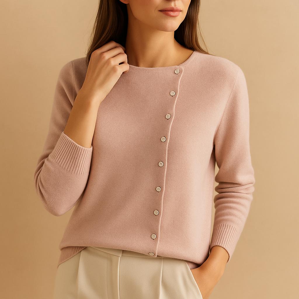 Sweter damski z okrągłym dekoltem