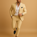 Garnitur męski slim fit z marynarką i spodniami na formalne okazje
