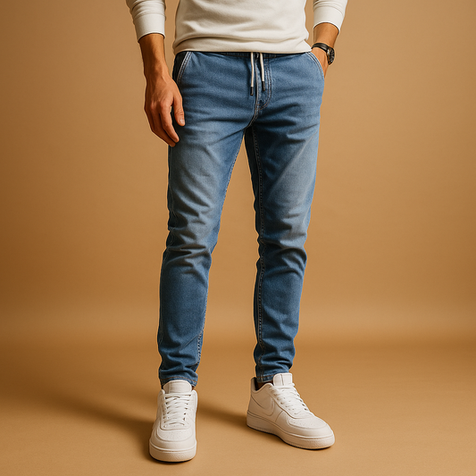 Męskie jeansy slim-fit z elastycznego denimu