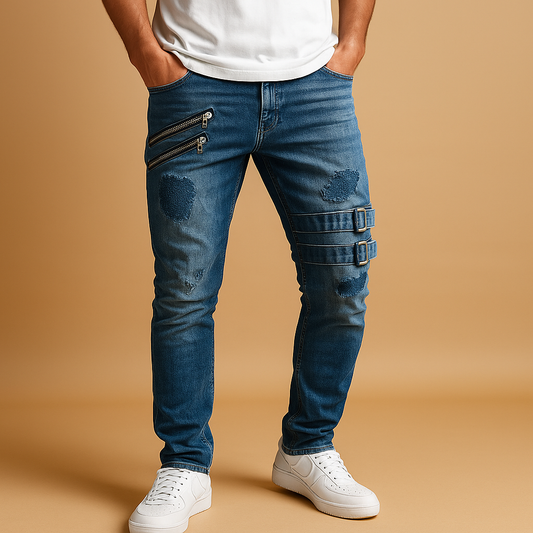 Męskie jeansy stretch slim fit