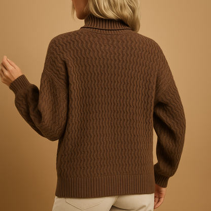 Stylowy sweter damski z golfem