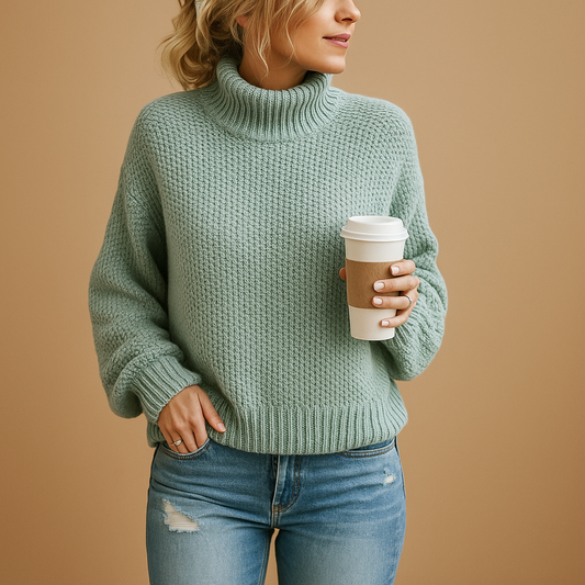 Ponadczasowy sweter damski z dzianiny
