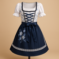 Tradycyjna sukienka na Oktoberfest z koronkowymi detalami dla kobiet