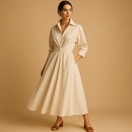 Inspirowana stylem vintage sukienka o linii A dla kobiet