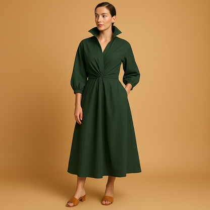 Inspirowana stylem vintage sukienka o linii A dla kobiet